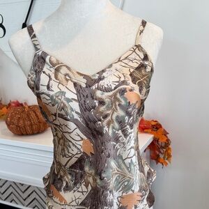 Cabela's Camouflage Camisole Top 100% Silk